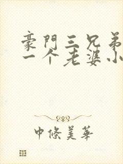 豪门三兄弟共用一个老婆小说豪门