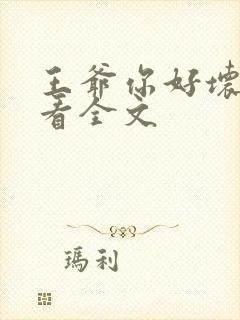 王爷你好坏免费看全文