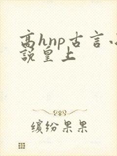 高hnp古言小说皇上