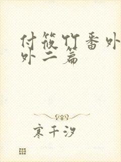 付筱竹番外篇番外二篇