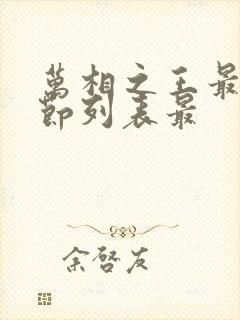 万相之王最新章节列表最