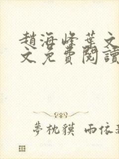 赵海峰叶文欣全文免费阅读笔趣阁