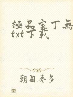 极品家丁无删减txt下载