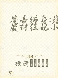 魔帝缠身:爆宠废材狂妃小说网封面