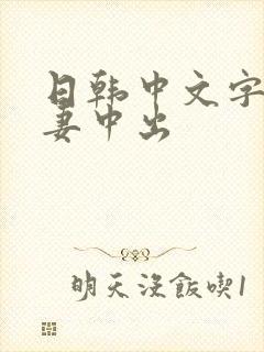 日韩中文字幕人妻中出