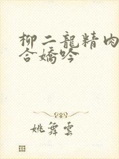 柳二龙精肉臀迎合娇吟封面