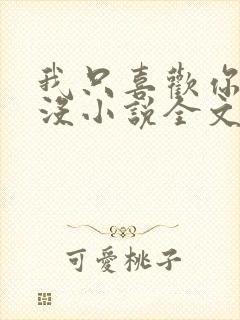 我只喜欢你的人没小说全文免费阅读