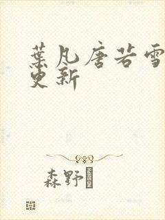 叶凡唐若雪现在更新