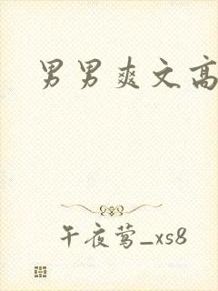 男男爽文高h