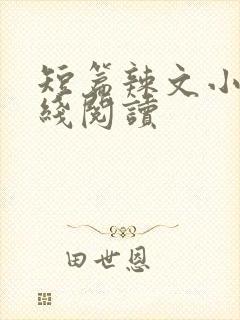 短篇辣文小说在线阅读