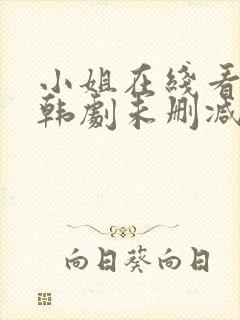 小姐在线看完整韩剧未删减