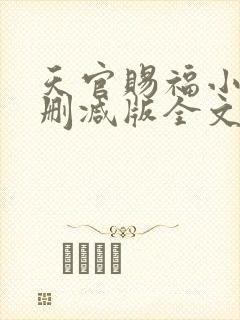 天官赐福小说无删减版全文