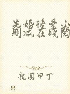 先婚后爱小说无删减在线阅读