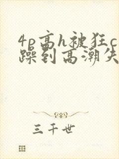 4p高h被狂c躁到高潮失禁