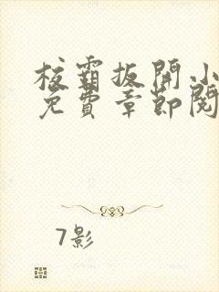 校霸扳开小班长免费章节阅读