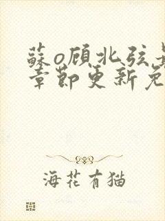 苏o顾北弦最新章节更新免费阅读封面