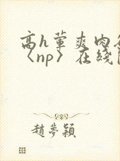 高h荤爽肉欲文〈np〉在线阅读