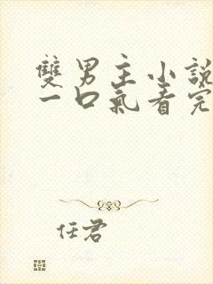 双男主小说推文一口气看完