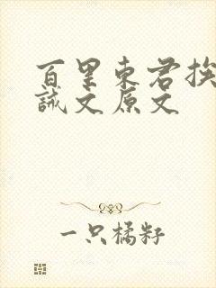 百里东君挨打训诫文原文封面