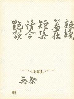 艳情短篇辣文小说合集在线阅读