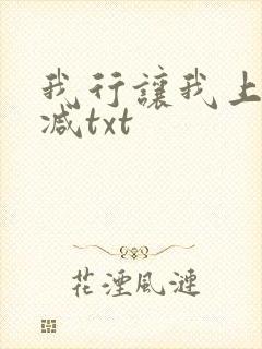 我行让我上无删减txt