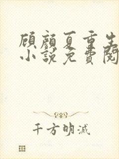 顾颜夏重生归来小说免费阅读封面