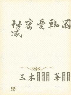 秘密爱韩国未删减封面