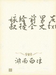 嫁给前男友他叔叔后全文txt下载封面