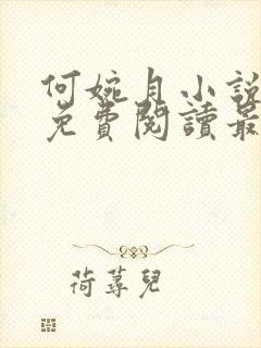 何婉月小说全文免费阅读最新章节