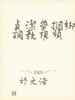 贞洁带捆绑sm调教视频