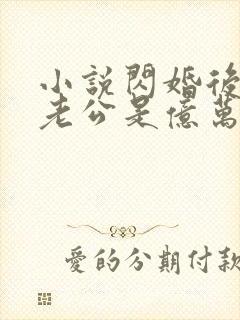 小说闪婚后发现老公是亿万富豪全文阅读