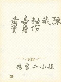 黄帝秘藏陈启真实身份封面