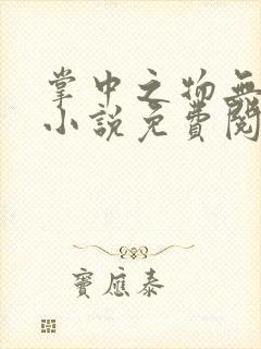 掌中之物无删减小说免费阅读全文