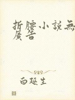 折腰小说无弹窗广告