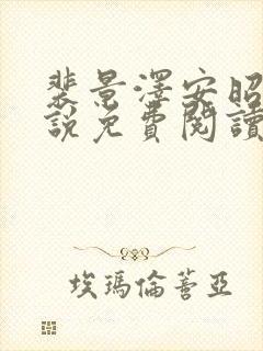 裴景泽安昭然小说免费阅读最新章节封面