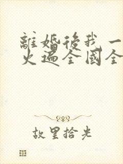 离婚后我一首歌火遍全国全文阅读