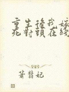 重生后我嫁给了死对头在线看