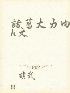 诸葛大力肉版高h文