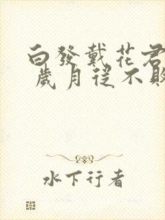 白发戴花君莫笑 岁月从不败美人封面