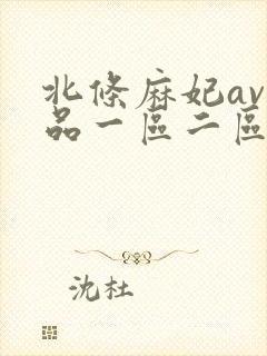北条麻妃av精品一区二区