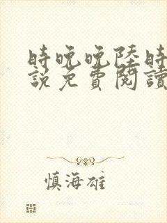 时晚晚陆时显小说免费阅读最新章节