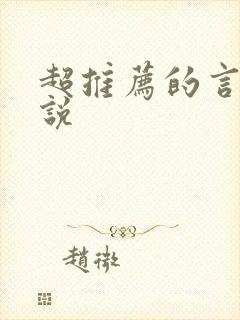 超推荐的言情小说