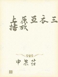 上原亚衣三在线播放封面