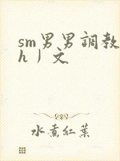 sm男男调教〈h丿文封面
