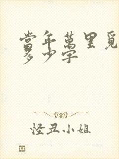 当年万里觅封侯多少字