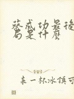 蔡成功最后的结局是什么