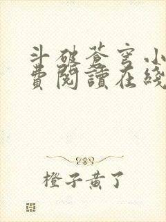 斗破苍穹小说免费阅读在线阅读封面