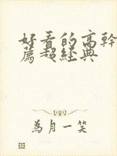 好看的高干文推荐超经典封面