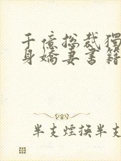 千亿总裁独宠替身娇妻书籍