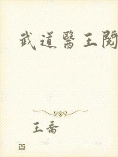 武道医王阅读封面